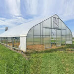 Commercial Single Span Film Sawtooth Greenhouse