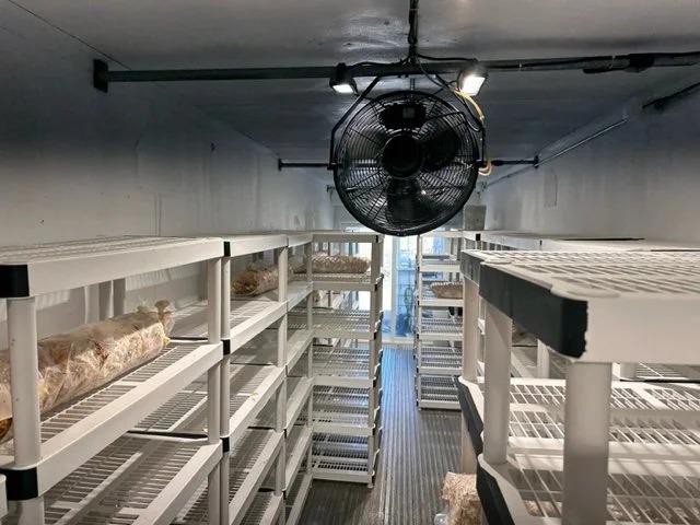 Commercial Mushroom Container Farm