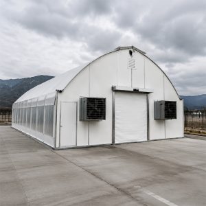 PU blackout greenhouse for controlled environment farming