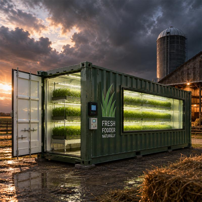 Fodder Container Farm with Smart Hydroponic System