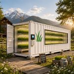 40ft fodder container farm for barley grass production