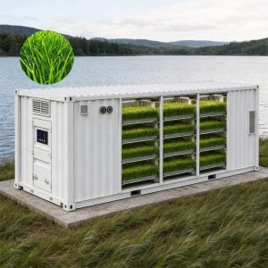 Smart fodder container farm for year round fresh feed production