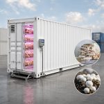 40ft mushroom container farm for year round production