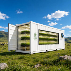 40ft hydroponic container farm for commercial vegetable cultivation projects